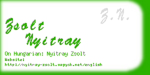 zsolt nyitray business card